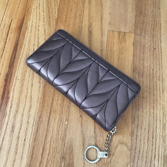 Kate Spade Briar Lane Quilted Neda wallet Metallic - Picture 4 of 11